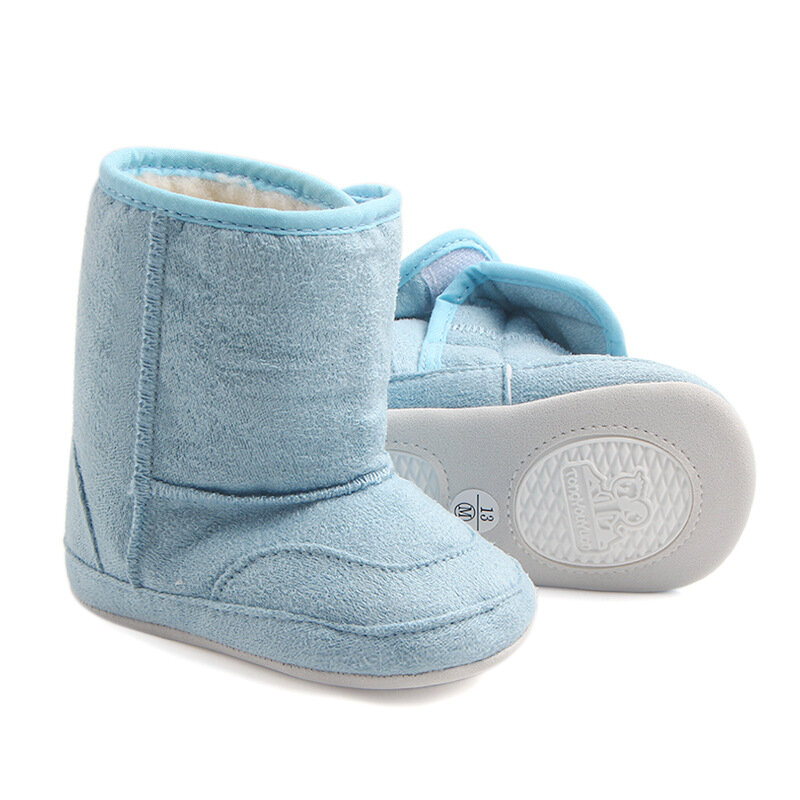 Baby Autumn Winter Infant Snow Boot Boys Girls Crib Shoes Fleece Warm Soft Sole Anti-slip Shoes Toddler First Walker