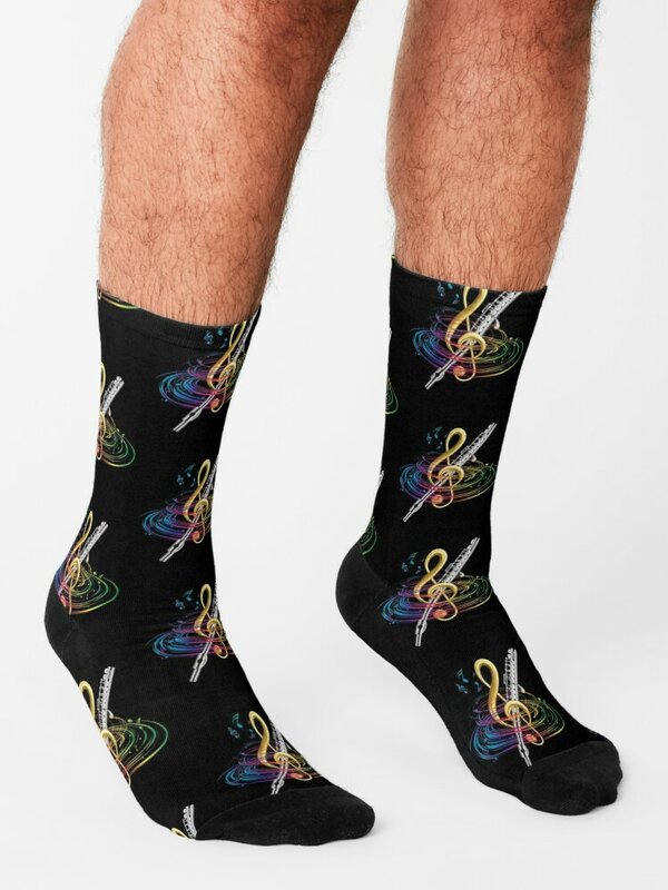Flutist винтажные носки с канавками детские Новогодние рождественские подарки роскошные женские носки мужские