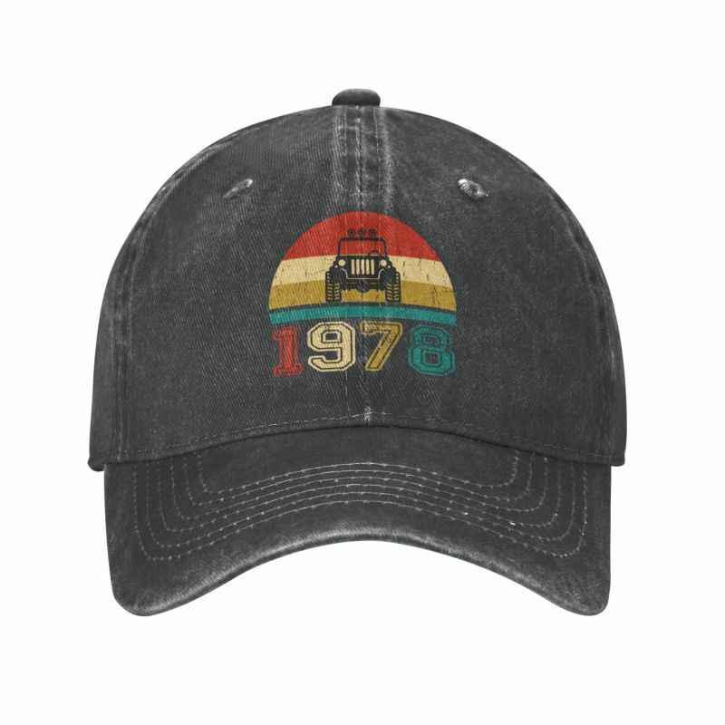 男性と女性のためのビンテージスタイルの野球帽,お父さんの帽子,カスタムコットン,誕生日プレゼント,ヒップホップ,1978,春