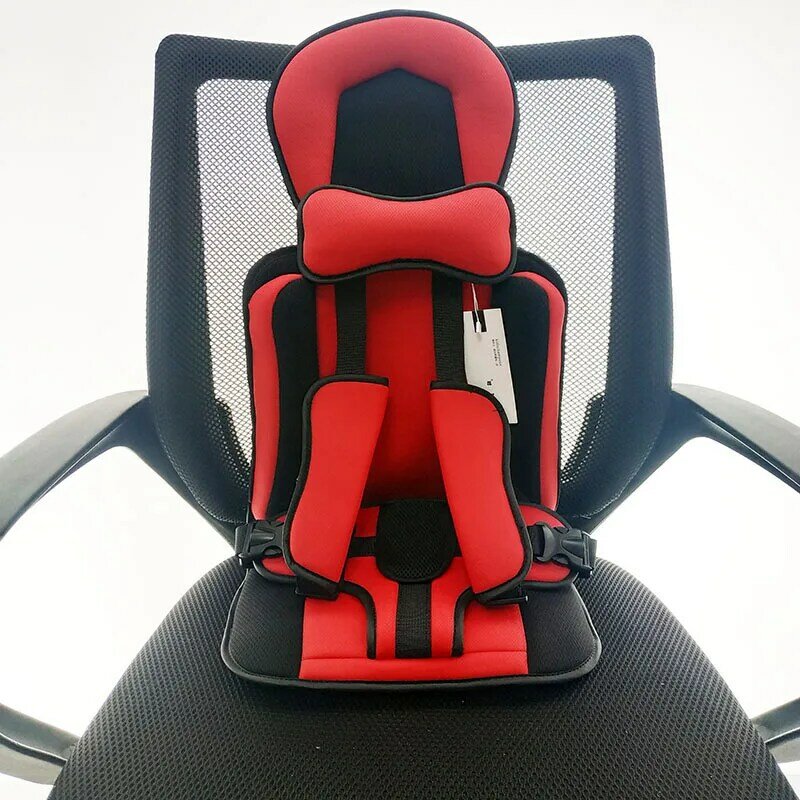 Cojín de asiento de maleta de bebé con cinturón de seguridad, reposacabezas compatible para silla de coche, caja de barra de dibujo, alfombrilla, accesorios de viaje para bebé