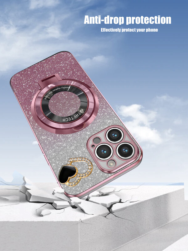 Custodia flash elettrolitica trasparente Deluxe iPhone 12 13 14 15 Pro Max 15 Plus custodia MOTOROLA custodia Love stand fai da te