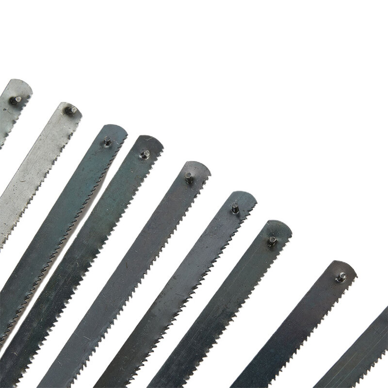 Mini hoja de sierra para metales, herramienta de mano multifuncional para cortar Metal y plástico, 6 en 24T, 10 piezas