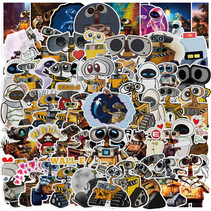 10/30/60 buah stiker dinding Anime Disney stiker video kartun lucu stiker untuk anak-anak mainan DIY telepon Skateboard Laptop stiker grafiti