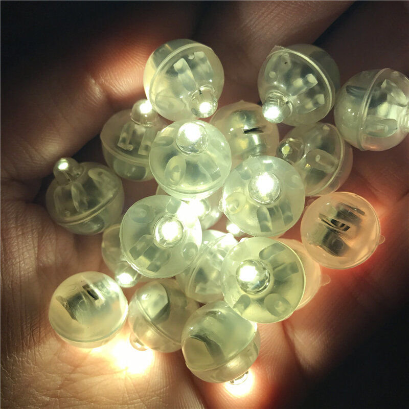 10 Buah LED Bola Balon Sakelar Lampu Mini Bola Lampu Bersinar Balon Bar Pesta Pernikahan Liburan Dekorasi Taman