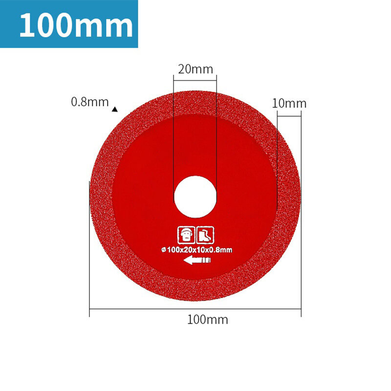 Электроинструмент резка Dic гранит шлифовальный круг красные пилы лезвия 100/110 мм чугунный бетон режущий диск совершенно новый