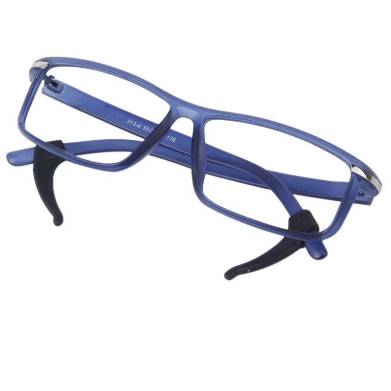 Crochet d'oreille pour lunettes/lunettes de soleil/lunettes, support de pointe de verrouillage --- noir, 2 paires