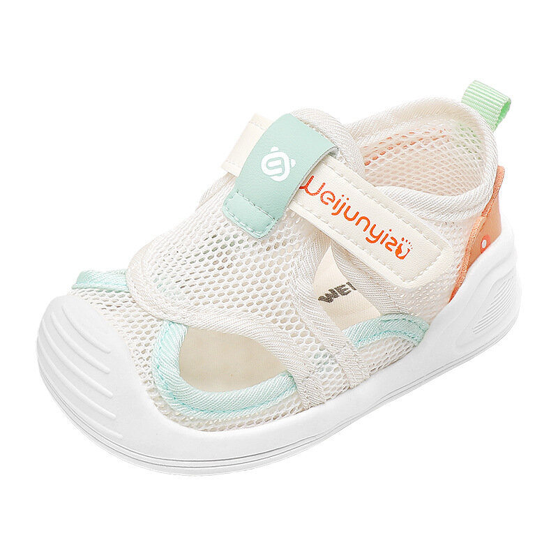Baskets légères en maille respirante pour bébé fille et garçon, chaussures de premiers pas pour enfant, semelle souple, sandales de sport coordonnantes