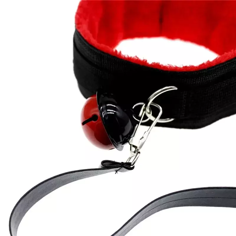 Fetish Bondage Restraint Soft Padded Neck Collars Pad Neck Collar Sex Toys For Adult Games With Leash