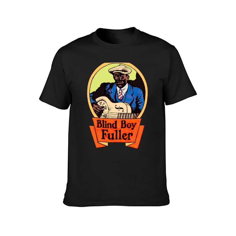 Kaus seni Fuller Blind boy, kaus estetika edisi baru cepat kering pakaian hippie ukuran besar untuk pria