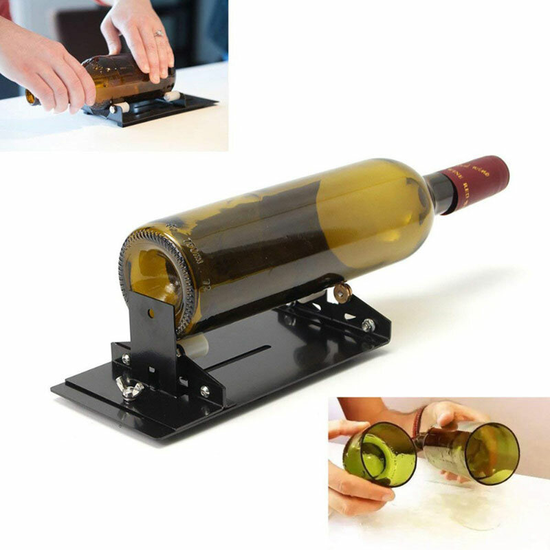19 pçs cortador de vidro atualizar vinho tinto cerveja cortador de vidro para garrafas que fazem quadrado lâmpada vela vaso diy ferramentas de corte mão