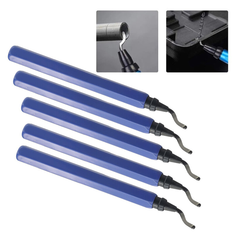 5pcs RB1000 Repair Deburring Tool Kit Rotary With Blade Remover For Plastic Copper Burr Cutter Trimming Scraper Router Bit