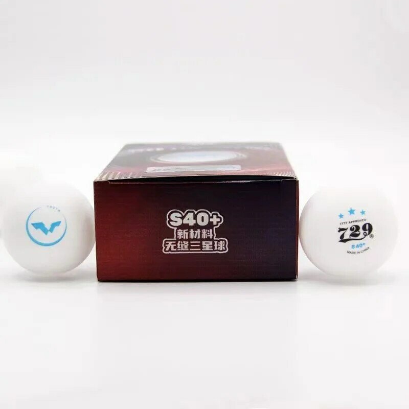 Bolas blancas de 3 estrellas de la amistad, originales, 40 + nuevos materiales, bolas de Ping Pong de plástico sin costuras, bola especial para competición WTT, 729