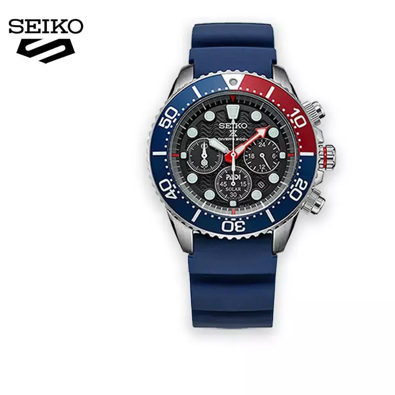 SEIKO-Montre-bracelet à quartz rotative ronde pour homme, série 5 de sports, automatique, étanche, bracelet en acier, SSC785erian, originale