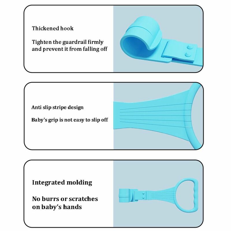 Kunststoff-Zugring für Laufs tall Lehr bett zubehör einfarbige Babybett haken Baby-Zugring helfen Baby-Ständer
