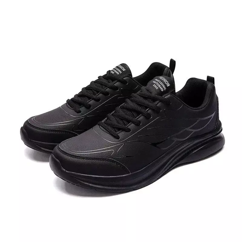 Autumn Men's Shoes 2023 New Sports Casual Shoes Men's Sneakers Black Non-Slip, Waterproof and Oil Resistant Chef Labor Protectio