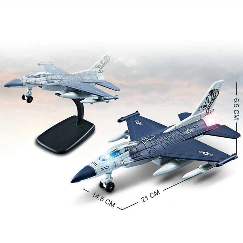 نموذج مقاتل صوفا F16 ، تذكار طائرات دييكاست ، قابل للتجميع للمنزل ، أزرق غامق ، 1: 72