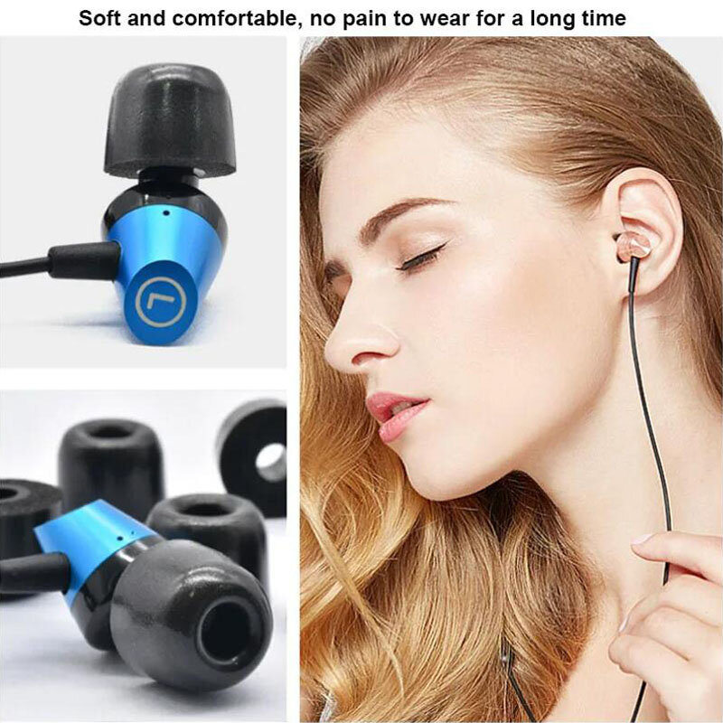 12 Pair Replacement Memory Foam Eartips (L M S) 4.5mm Caliber Earpads/Cap For In-ear Headphones Sponge Earbuds Ear Cotton