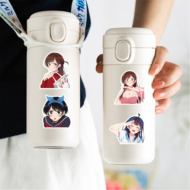 10/30/50 sztuk Anime Rent-a-Girlfriend naklejki śliczne Mizuhara Chizuru Cartoon Graffiti naklejki naklejki na telefon bagaż deskorolka