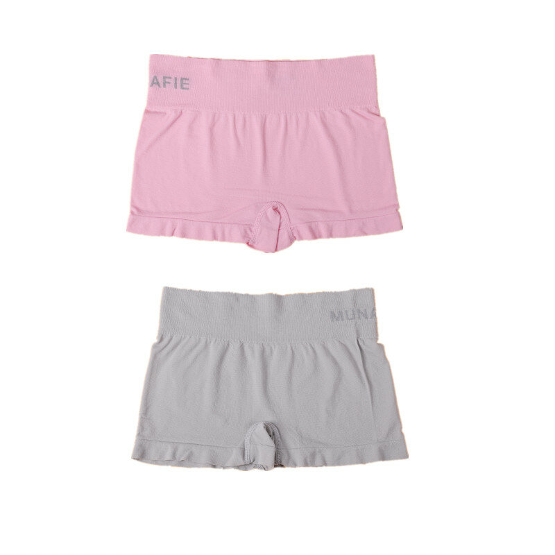 Conjunto de pantalones cortos de seguridad para mujer, Bóxer fino de alta elasticidad, sin costuras, de verano, 2 uds.
