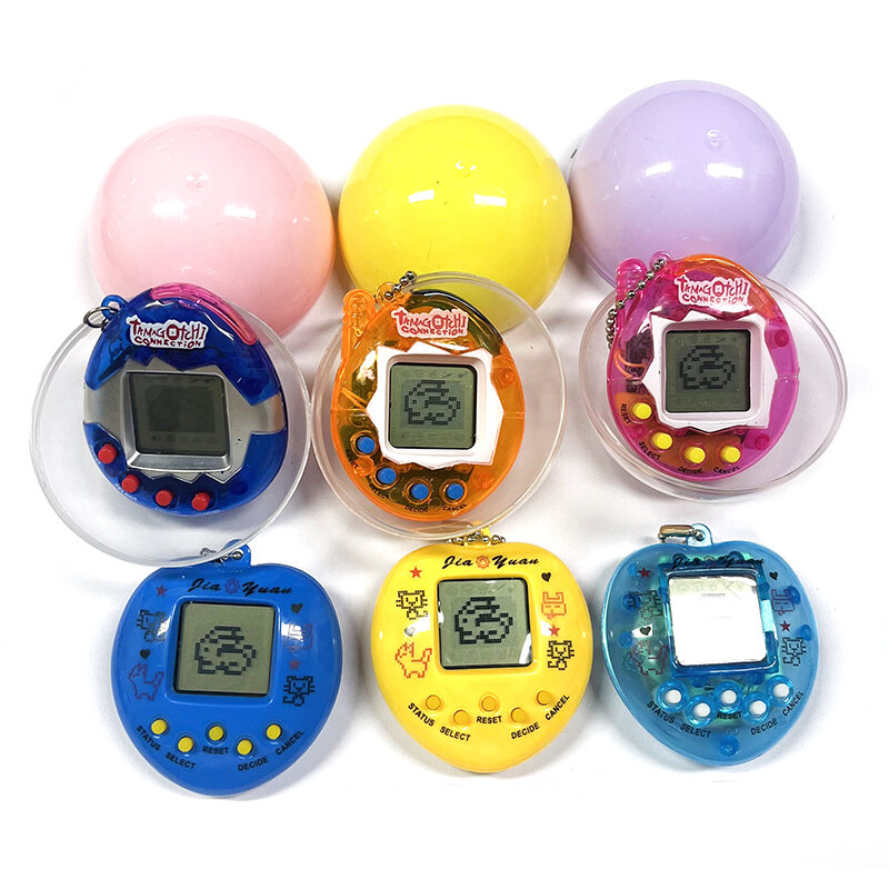 Capsules de Macaron amusantes électroniques, 1 pièce, Tamagotchi 90S, animaux nostalgiques 49 animaux en un, cyberdigital, jouets Pixel Pet