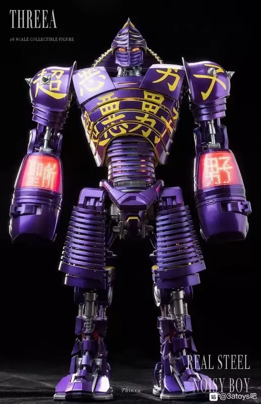 3a Threezero 1/6 Real Steel Super Evil Man, Naughty Boy, Loud Man Robot Action Figure, Mech Collection Model Toys