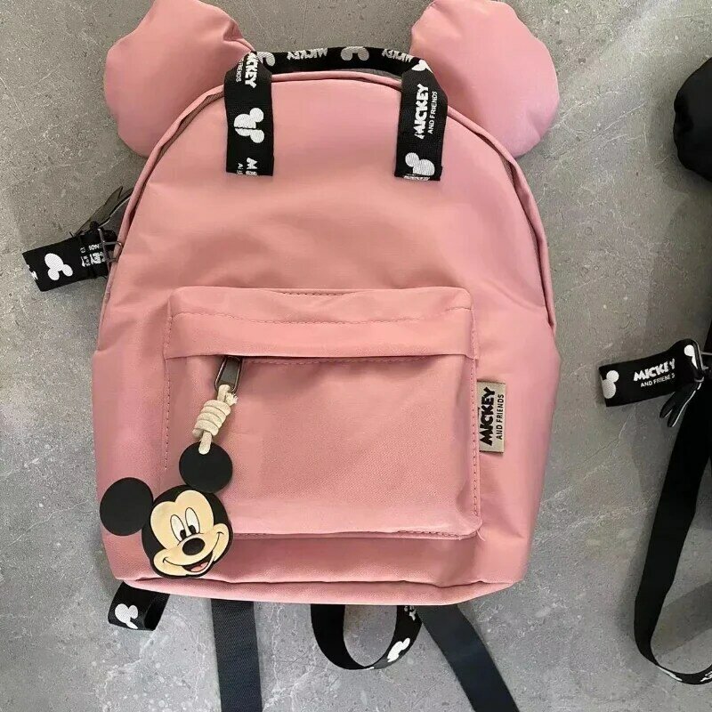 Disney กระเป๋านักเรียนลายมิกกี้เมาส์, ใหม่กระเป๋าเป้สะพายหลังจุได้เยอะและน้ำหนักเบาลายการ์ตูนสำหรับเด็กชายและเด็กหญิง
