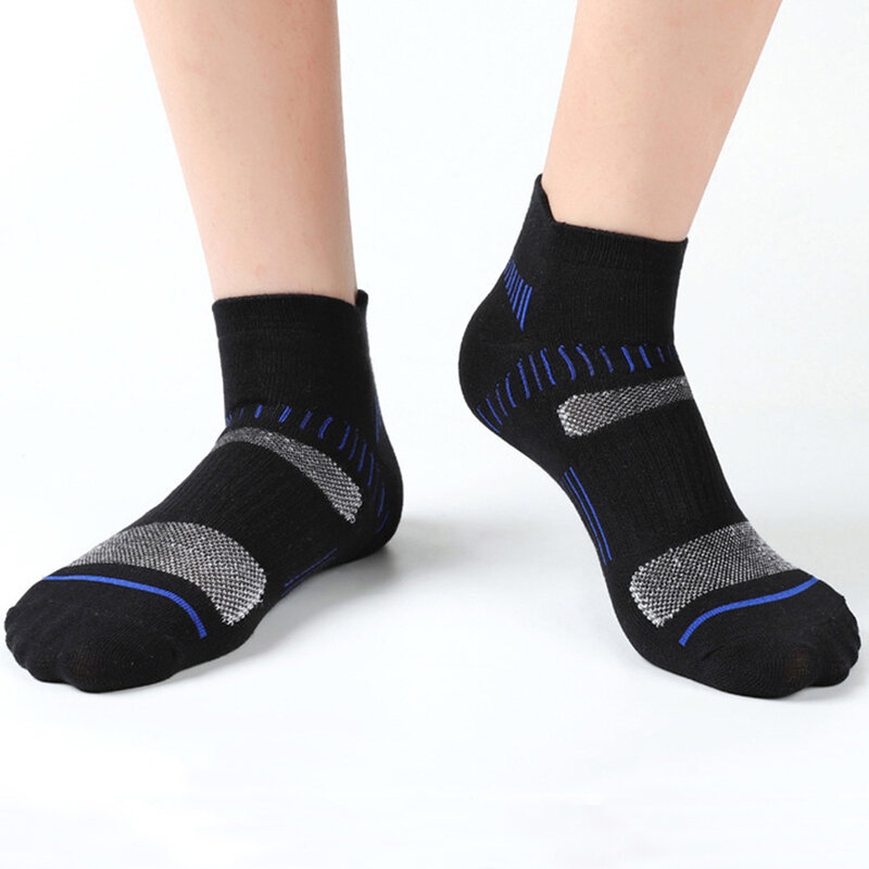 3 пары, мужские хлопковые короткие носки, спортивные дышащие сетчатые мужские удобные повседневные носки до щиколотки, тонкие мужские носки для бега, уличная мода 39-46