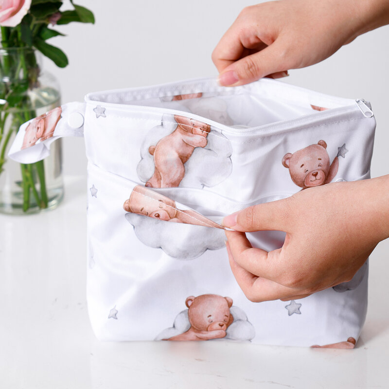 Elinfant Wet/Dry Diaper Pod Portable Storage Bag Waterproof Diaper Bag