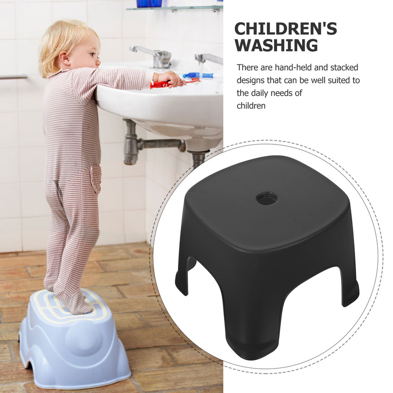 Plástico Toilet Foot Stool para Crianças, Portátil Sentado Poop Foot Stool, Banheiro Anti-Slip Assistência, Dobrável Criança Assistência