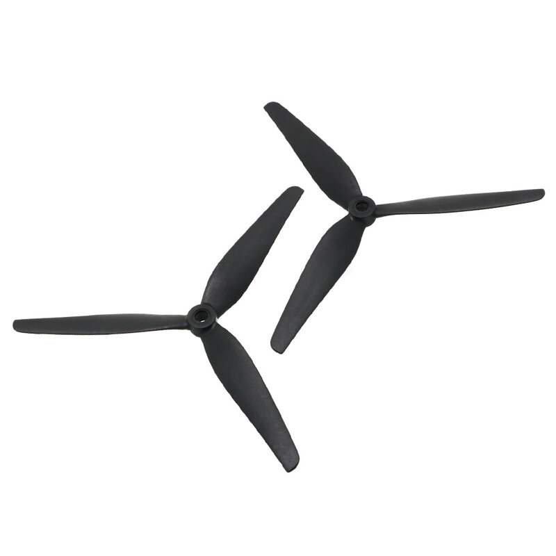 Hélice de nylon de carbono para RC Multirotor FPV Drone, 3-Blade Props, CW CCW, 7 8 9 10 Polegada, 7045 8045 9050 1050, 2 pares