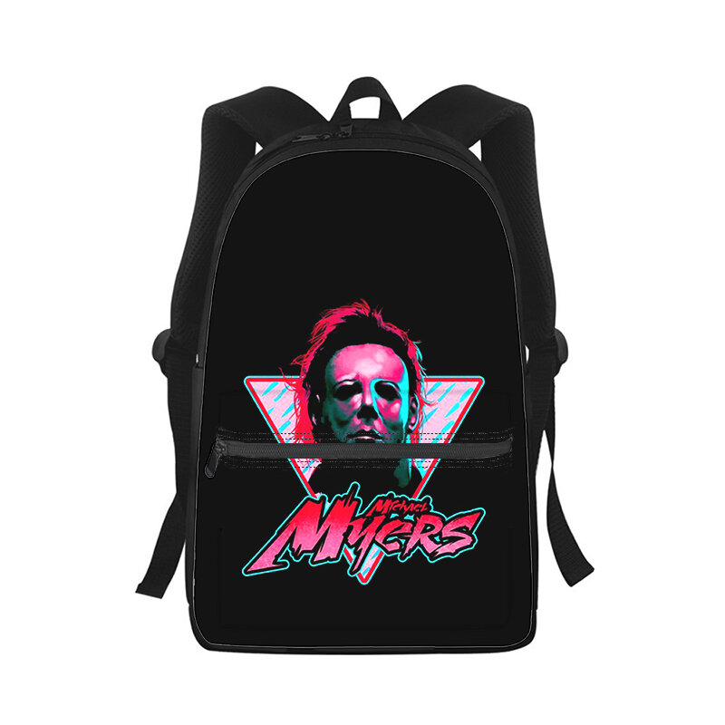 Halloweenowy Michael Myers Horror męski damski plecak szkolny torba szkolna 3D plecak na laptopa torba podróżna na ramię dla dzieci