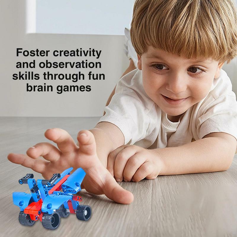 Kids Building Blocks Changeable Building Block Toys Set Brain Teasers Blocks Set Training Toys Educational For Boys Girls