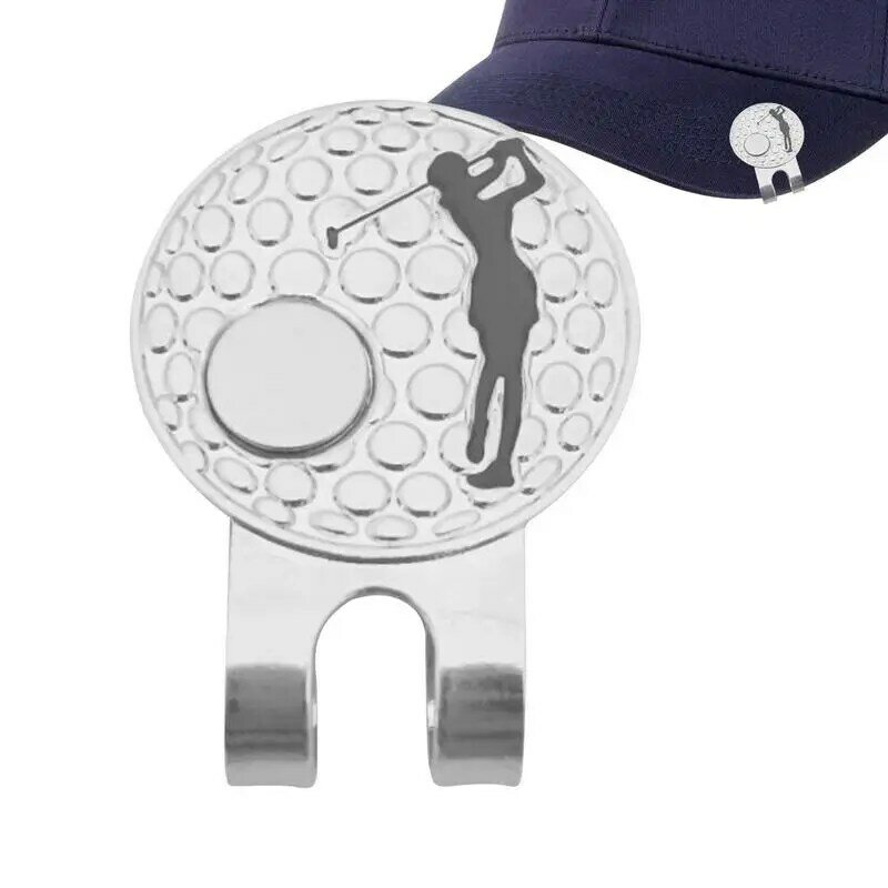 Marqueurs de golf magnétiques amusants pour hommes et femmes, petites pinces à chapeau en métal, aides à l'entraînement, portable, parcours