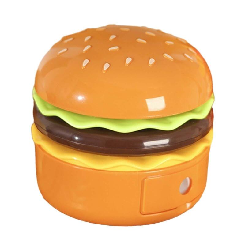 Urocza lampka na biurko Hamburger lampka na biurko prezent urodzinowy z ukrytą temperówką dziecięcą lampka nocna do łazienki przedpokój