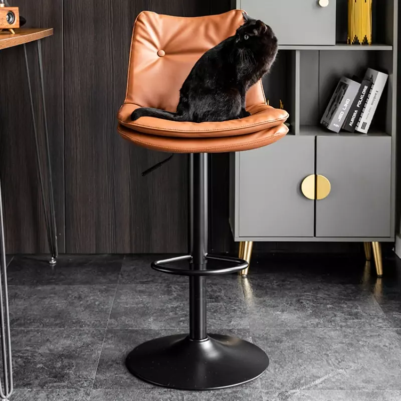 Regulowane wysokie stołki kuchenne nowoczesne obrotowe blaty designerskie krzesła jadalnia Bar recepcja bancos para barraKitchen meble HY