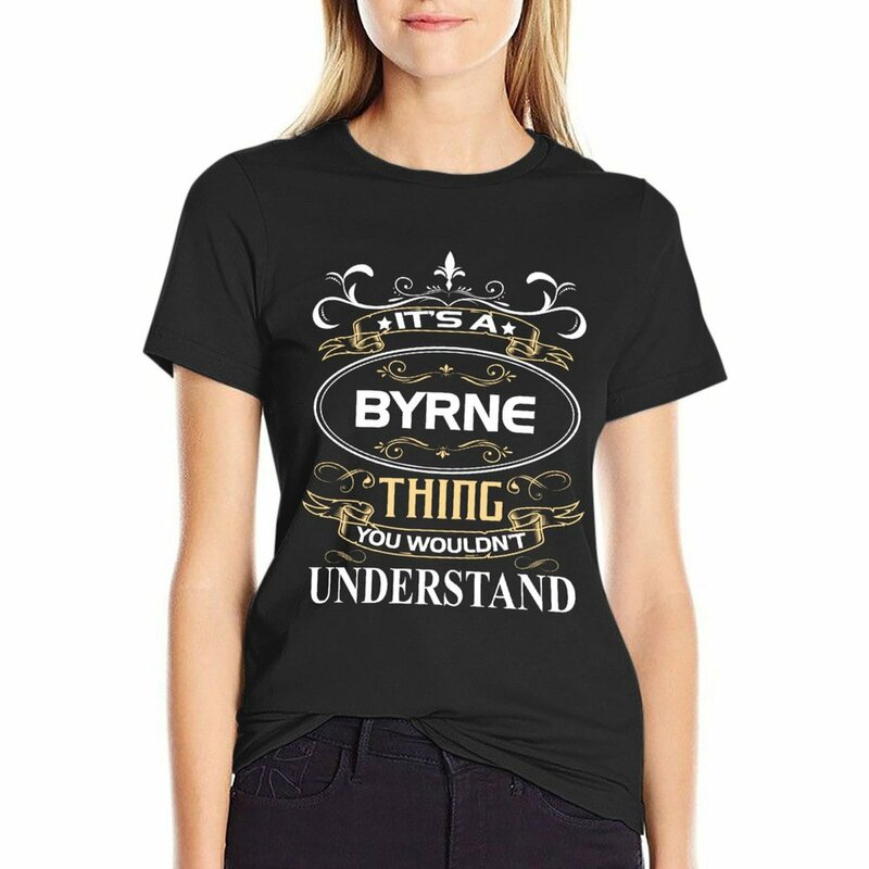 Футболка Byrne с названием, это быстрая вещь, которую вы не поймете, футболка, кавайная одежда, свободная графика, Женская хлопковая футболка