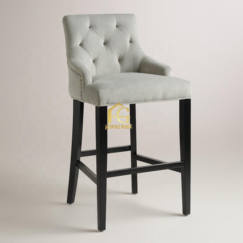 Modern Design Hotel,tufted Bar Stool For The High Table