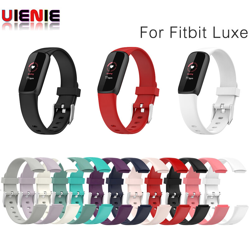 New Band Straps For Fitbit Luxe Soft Silicone Wrists Waterproof Replacement WatchBand For Fitbit Luxe Smart Watch Accessories