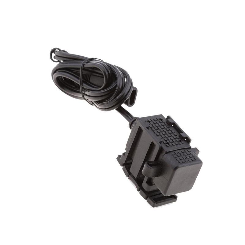 12V Motorcycle Dual Port SAE to USB Cable Adaptor Charger Socket Waterproof