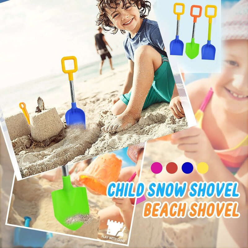 Mainan pantai musim panas anak luar ruangan menggali pasir sekop bermain pasir alat bermain sekop salju anak laki-laki perempuan bermain rumah mainan 1 buah