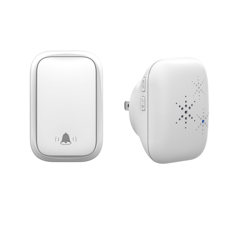 Wireless Doorbell for Home Battery Free Waterproof Doorbell 3 Volume Levels 38 Song for Home/Office/Classroom-EU Plug