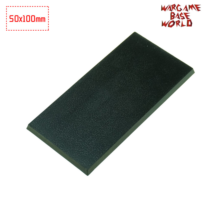50x100mm base for wargames and table games Rectangular Bases