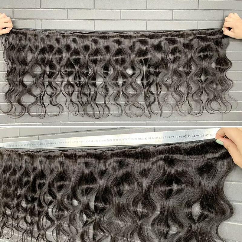 Pacotes peruanos do cabelo humano da onda do corpo, Virgin cru, extensões não processadas do Weave, cor natural, 1, 3, 4 pacotes, negócios, 100%