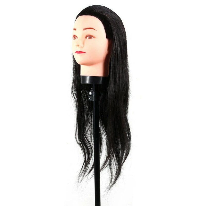 40cm głowa manekina długie czarne włosy peruki stylizacja trening lalki fryzjerskie manekina peruka głowa do manekina Model kosmetologii