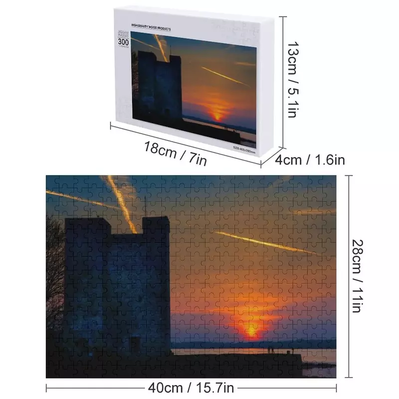 Oranmore Castle Sunset, Galway Jigsaw Puzzle Diorama Accessories Christmas Gifts Custom Jigsaw Iq Puzzle