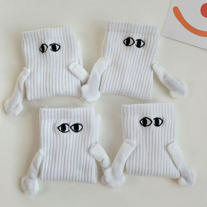 Magnetic Three-Dimensional Doll Socks 3D Cute Couple Magnet Matching Socks for Lovers Couples Husband and Wife d88