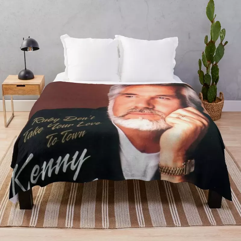 Kenny rogers selimut lempar untuk Sofa selimut Sofa tipis