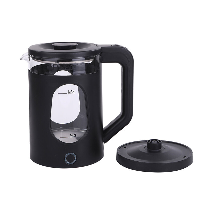 2L электрический чайник, кухонный прибор, чайник, черный цвет, 2000 Вт, мощная портативная водная горшка, функция автоматического отключения