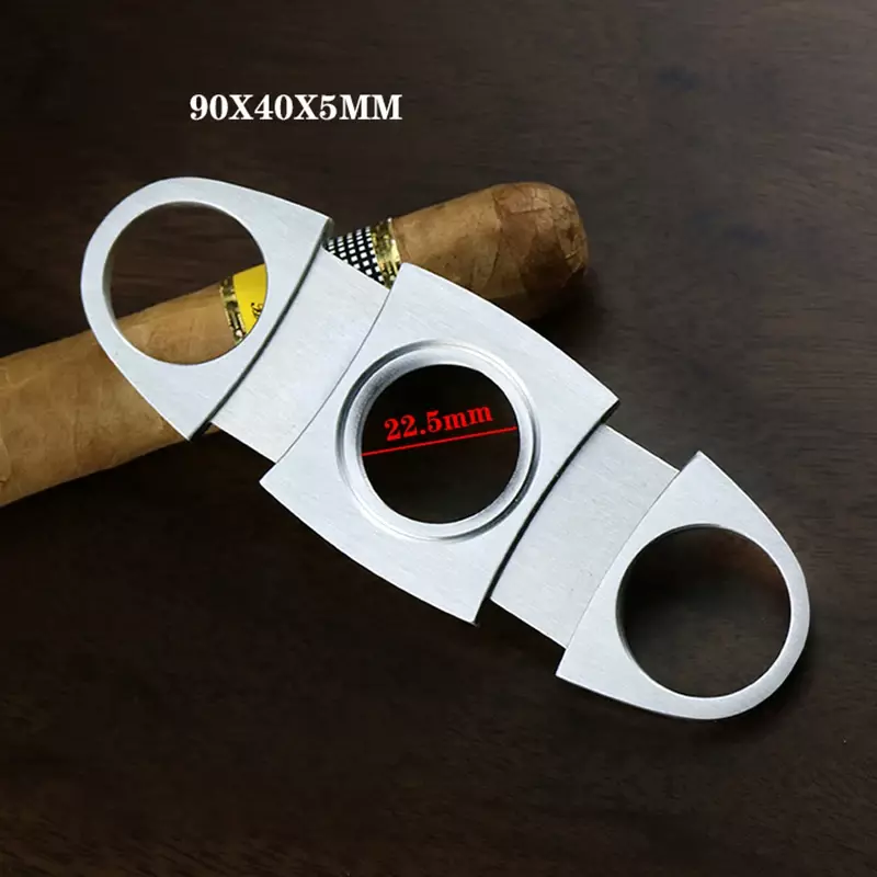 Stainless Steel Cigar Cutter Metal Classic Cutter Guillotine Cigar Scissors Gift Puncher Cutting Knife Cigar Accessory