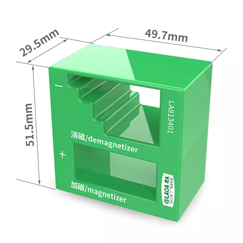 Намагничивающая отвертка, размагничивающий инструмент для намагничивания, зеленая фотография